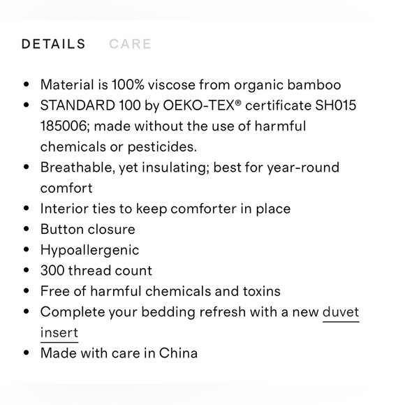 Quince Twin Duvet cover Color Clay 100% viscose from organic banboo - Picture 4 of 8